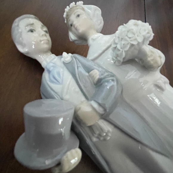 LLADRO “wedding” bride & groom with box in EUC VTG - Picture 11 of 14